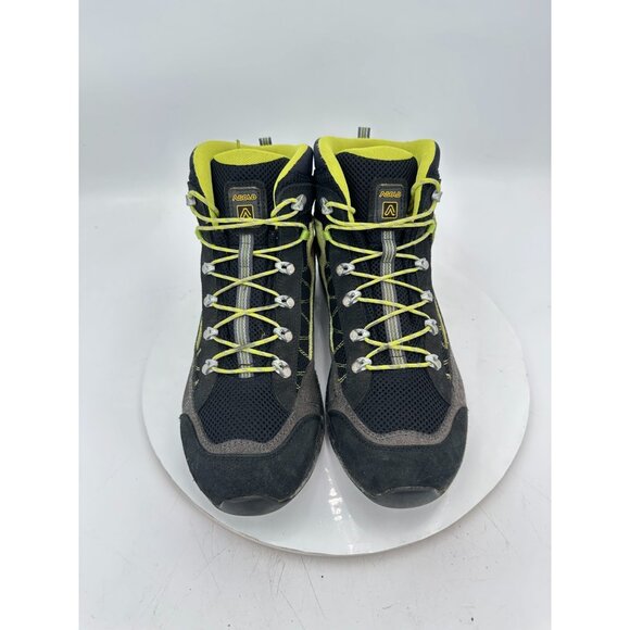 Asolo Fulton Men Size 10.5 Green Grey Mid Vibram Sole Hiking Trail Boot - Picture 3 of 11